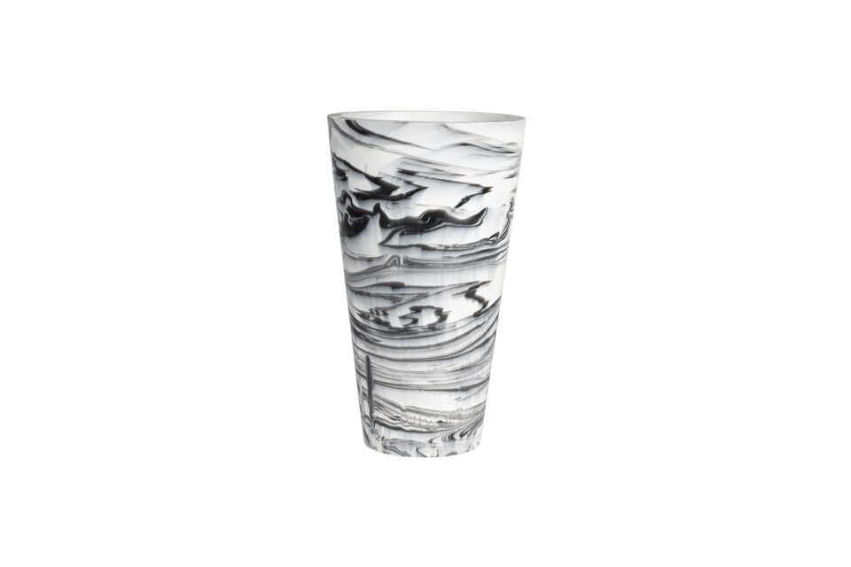 Vaso 30 cm in resina grigio Conic Zuiver