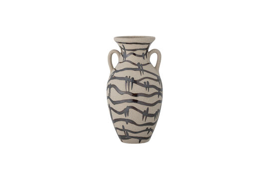 Vaso D16,5xH31 cm in gres nero Ohana Foto ritagliata