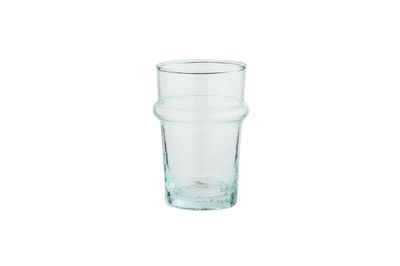 Vaso de agua de vidrio transparente Beldi