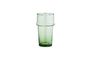Miniatura Vaso de agua grande de vidrio verde Beldi Clipped