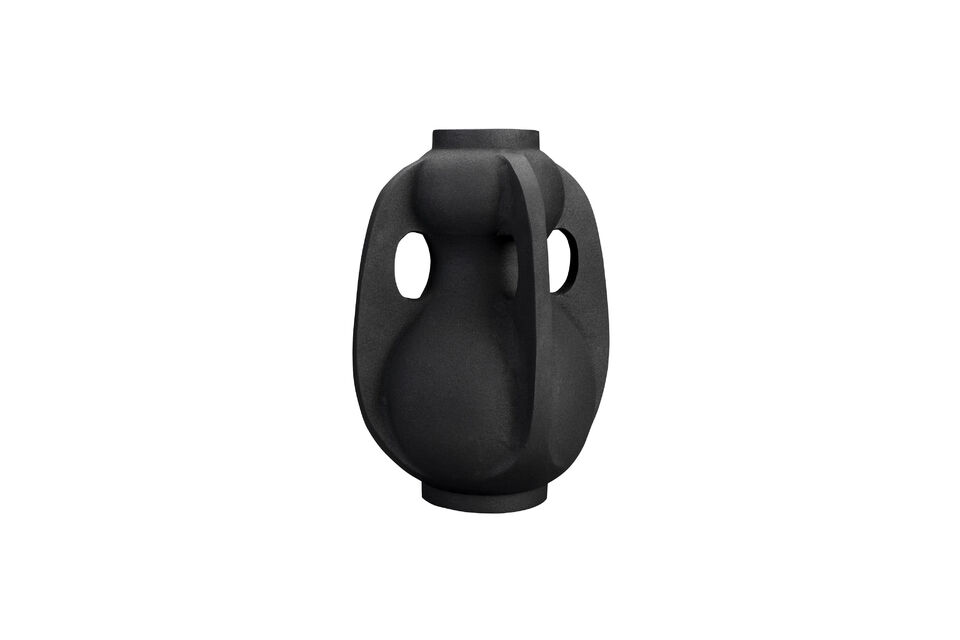 Vaso in alluminio nero da 38 cm modello Thiago DutchBone