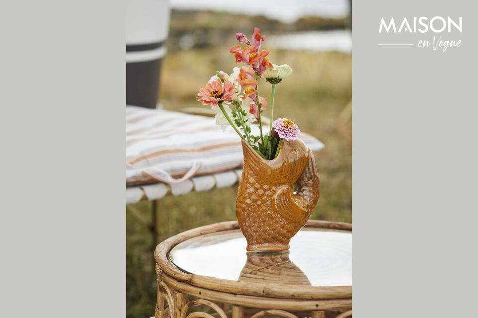 Vaso in ceramica H23,5 arancione Madam Stoltz