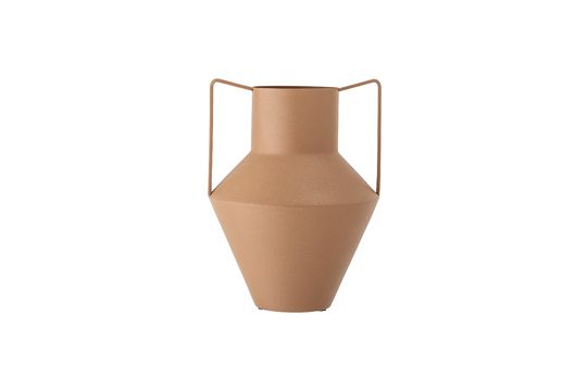 Vaso in metallo marrone Iola
