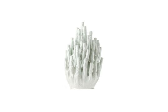 Vaso in porcellana bianca h60cm Corallo