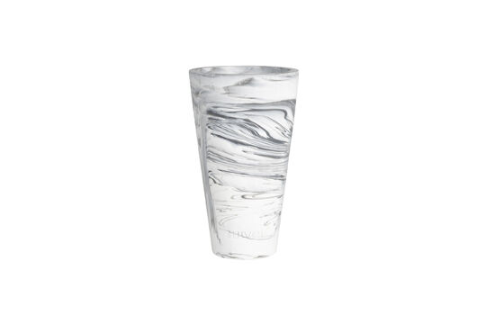 Vaso in resina grigio 25 cm Conic Foto ritagliata