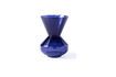 Miniatura Vaso in vetro blu scuro h40cm Collo spesso 1