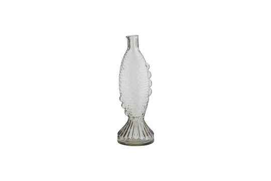 Vaso in vetro trasparente H30 Fish