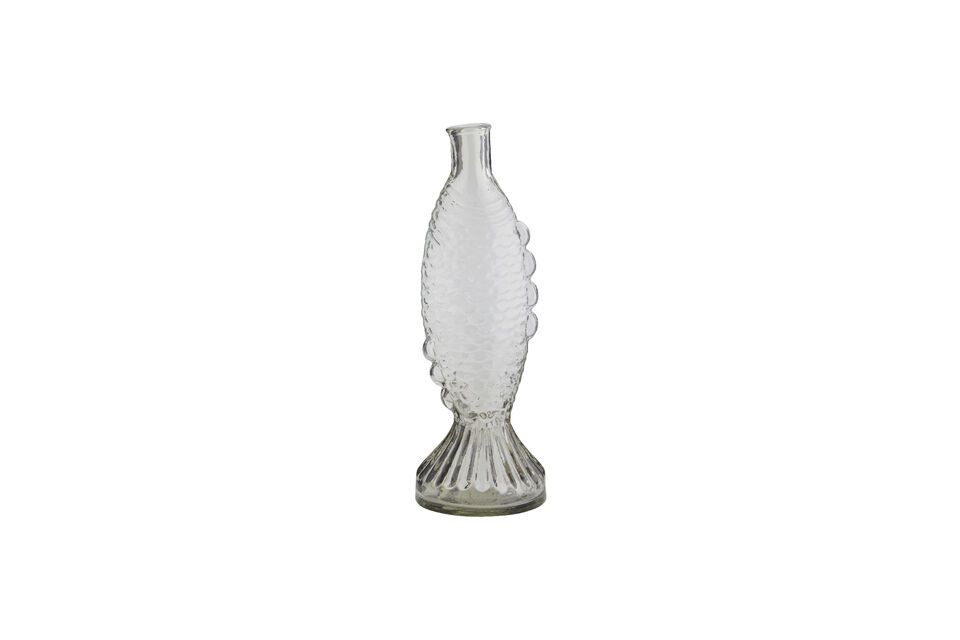 Vaso in vetro trasparente H30 Fish Madam Stoltz