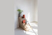 Miniatura Vaso quadrato 25 cm in cemento grigio Graphic 2