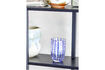 Miniatura Vaso set de 4 de vidrio azul Brinley 2