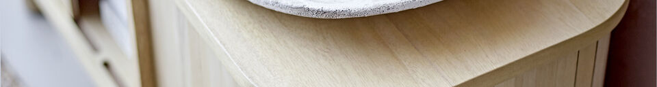 Materiali prima di tutto Vassoio L42xW32 cm in terracotta bianca Felan