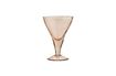 Miniature Verre à cocktail en verre martelé orange Marto 1
