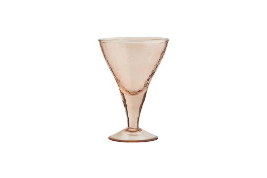 Verre à cocktail en verre martelé orange Marto