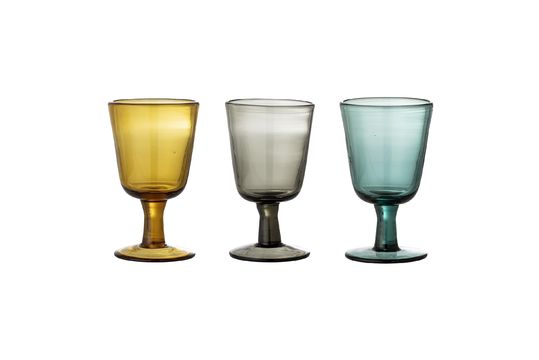 Verre à vin jaune en verre Kanda