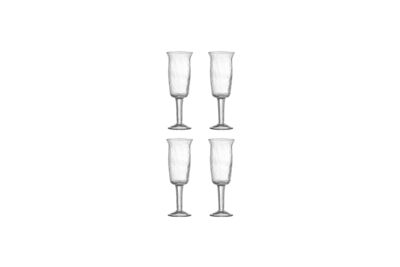 Verre à vin Lot de 4 en verre recyclé transparent Asha