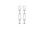 Miniature Verre à vin Lot de 4 en verre recyclé transparent Asha Détouré