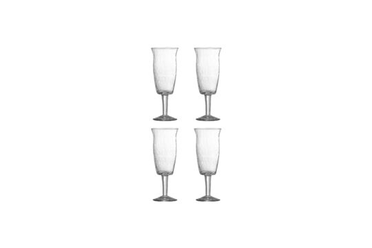Voir la fiche produit verre à vin Lot de 4 en verre recyclé transparent Asha Verre à vin Lot de 4 en verre recyclé transparent Asha