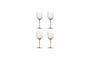 Miniature Verres à vin lot de 4 en verre bronze Aston Détouré