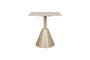 Miniatuur Vierkante metalen bistrotafel beige Fabby Productfoto