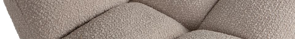 Material Details Vinny sand-color tissue armchair