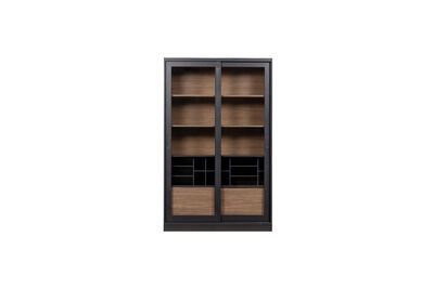 Vitrina de madera negra James