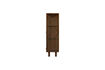 Miniature Vitrine 1 porte bois de manguier marron KELLA 4