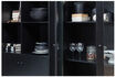 Miniature Vitrine 155x100 cm Pin noir Xam 8