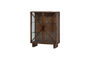 Miniature Vitrine 2 portes bois de manguier marron KELLA Détouré