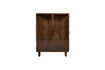 Miniature Vitrine 2 portes bois de manguier marron KELLA 4