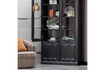Miniaturansicht Vitrine 44cm Kiefer Mattschwarz ORGANIZE 2