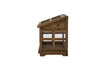 Miniature Vitrine d'exposition en bois de sapin marron Marti 8