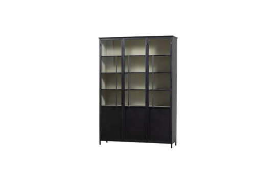 Vitrine XL 3-türig Metall Schwarz EXHIBIT ohne jede Grenze