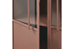 Miniatuur Vitrinekast 173x99 cm metaal tan EXHIBIT 6