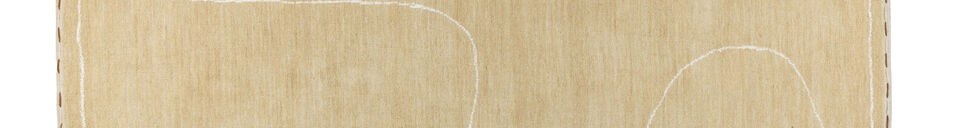 Benadrukte materialen Vloerkleed 160x230 cm beige polyester Doodle