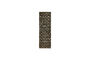 Miniatuur Vloerkleed 260 x 83 cm Katoen en Jute Natuur en Zwart HDMonta Productfoto
