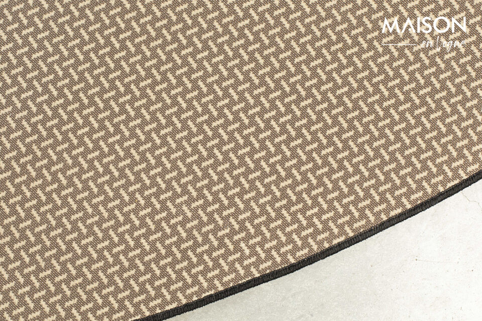 Vloerkleed 280x280 cm in zwarte stof Coventry - 12