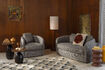 Miniatuur Vloerlamp in beige rubber Jones 3