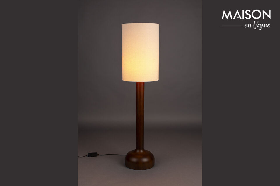 Vloerlamp in beige rubber Jones DutchBone