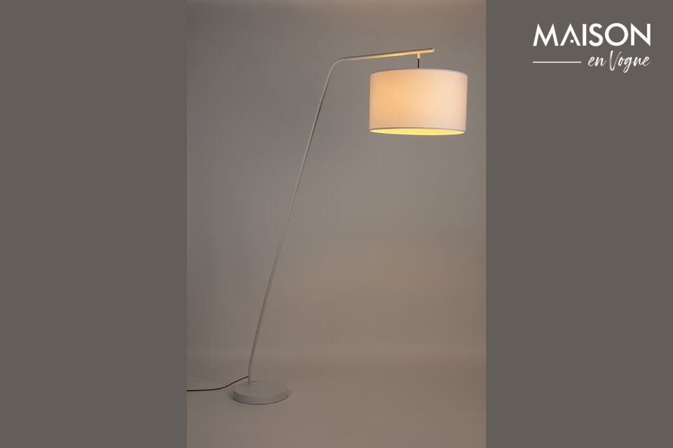 Vloerlamp van wit metaal Martine White Label