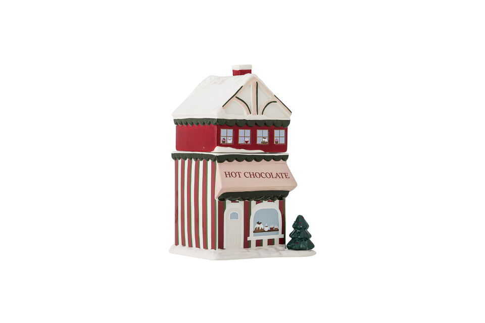 Voorraadpot met deksel van rood keramiek Gloria - 4