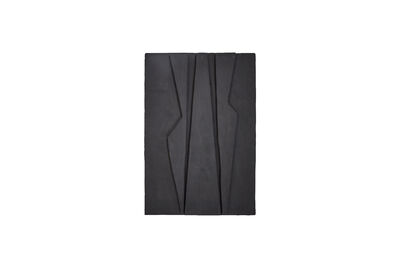 Wall art in recycled cotton matte black HDMachie