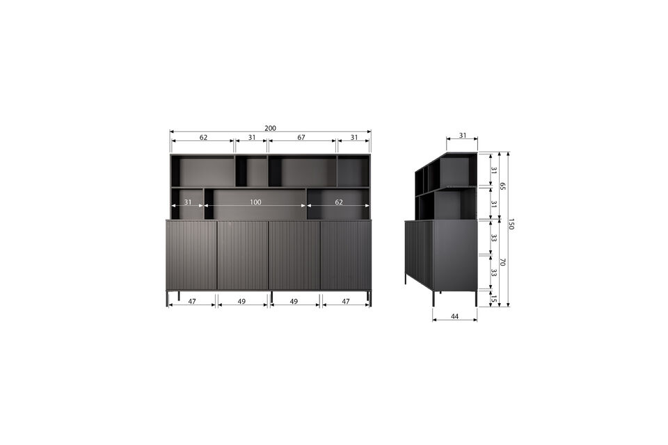 For an even more robust look, pine is band sawn