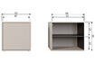 Miniature Wall Cabinet 50x50 cm Pine Dakargrau Daily 9