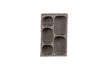 Miniature Wall cabinet 70x45 cm grey papier mache Clay 4