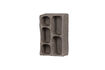 Miniature Wall cabinet 70x45 cm grey papier mache Clay 5