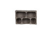 Miniature Wall cabinet 70x45 cm grey papier mache Clay 7