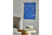 Miniature Wall decoration 45x64 cm in blue wool Velva 3