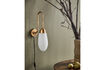 Miniature Wall lamp 45 cm antique brass and glass HDDrop 2