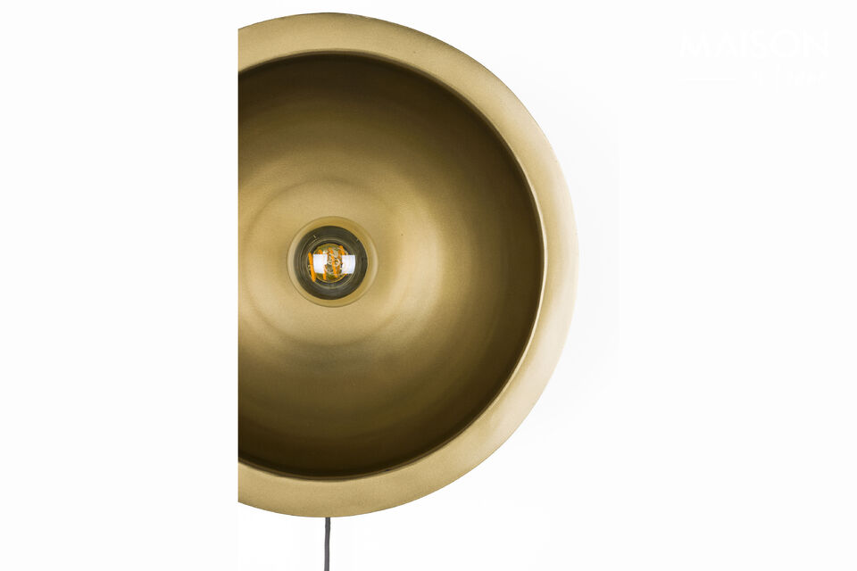 The stylish design features a black exterior and a bright interior