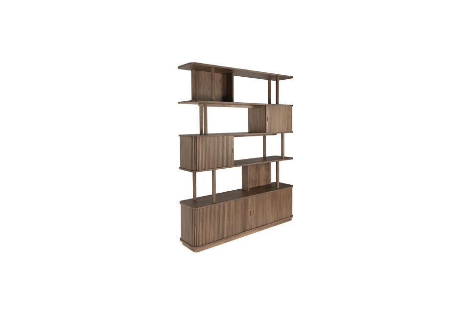 Walnut bookcase Barbier - 6